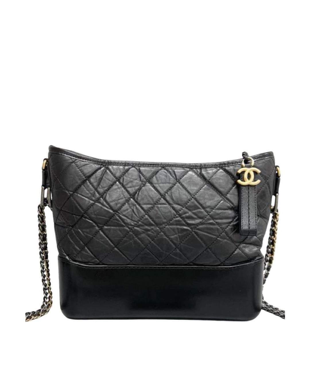 CHANEL Черная кожаная сумка через плечо, фото 7