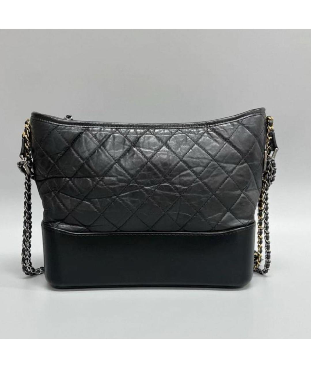 CHANEL Черная кожаная сумка через плечо, фото 2