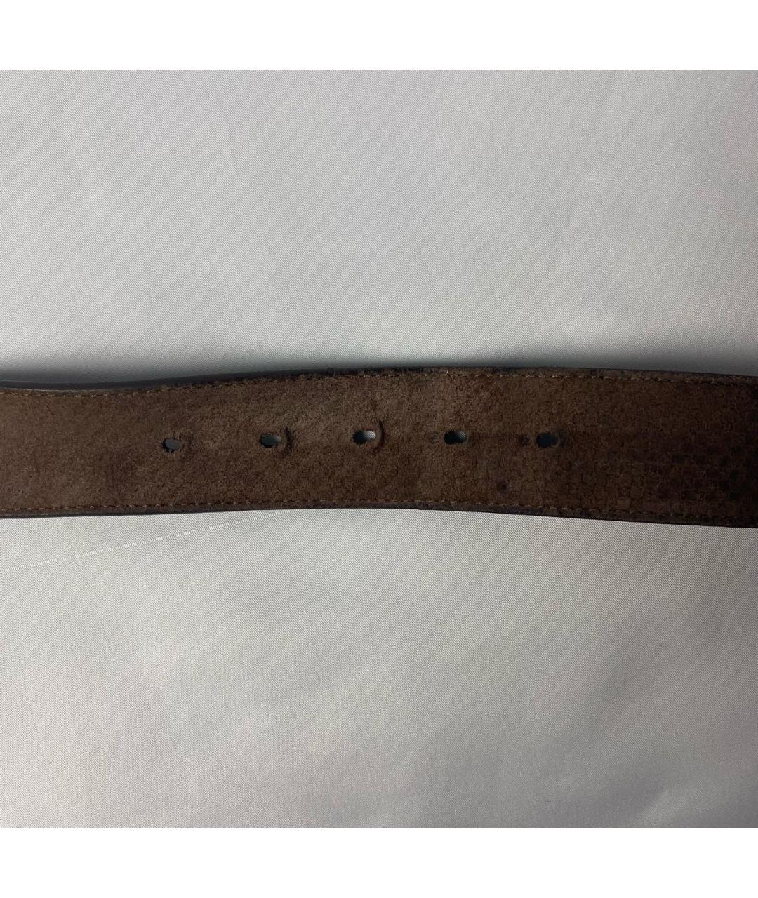 LOUIS VUITTON Коричневый замшевый ремень, фото 6