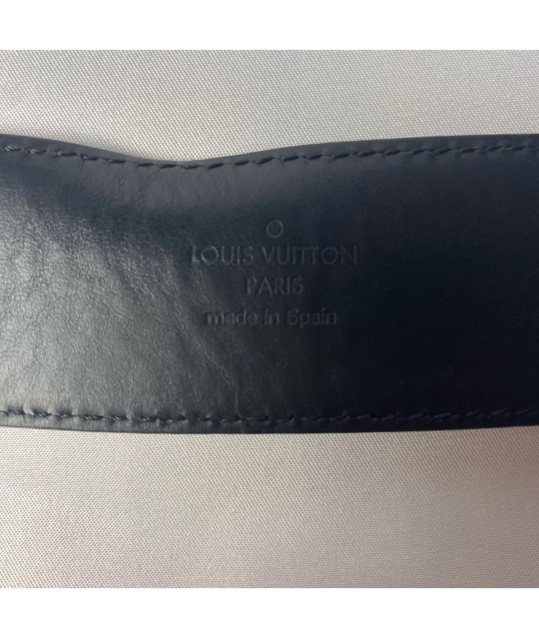 LOUIS VUITTON Коричневый замшевый ремень, фото 4