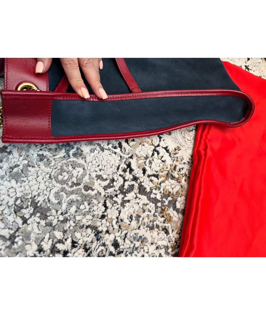 GUCCI Синяя замшевая сумка через плечо, фото 8