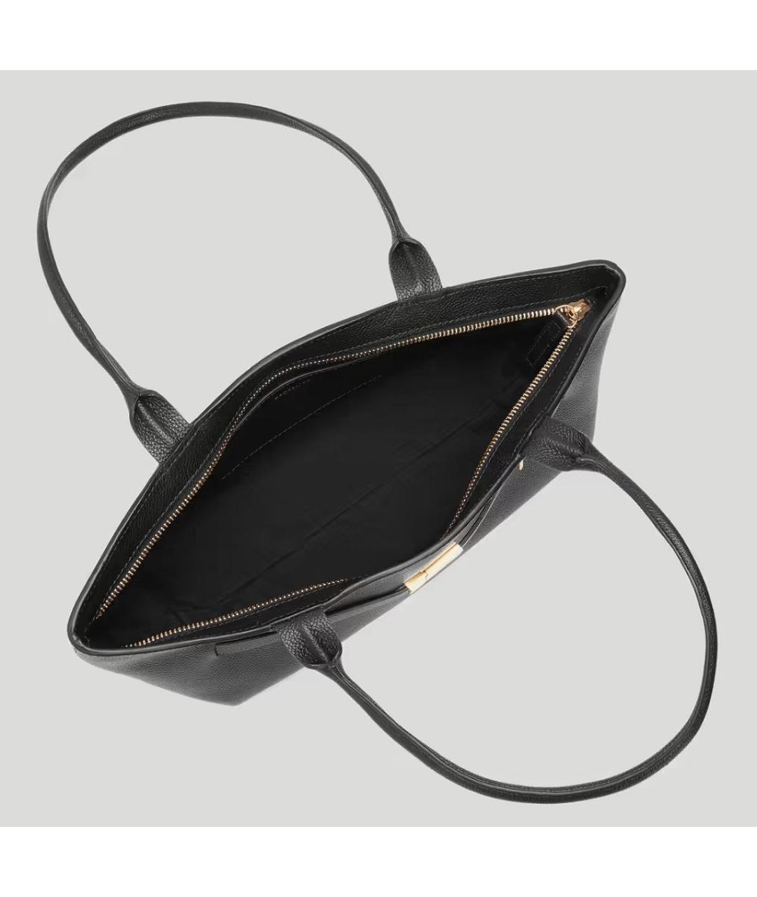 DEMELLIER Черная кожаная сумка тоут, фото 2