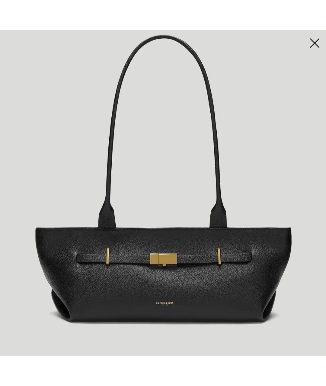 DEMELLIER Черная кожаная сумка тоут, фото 4