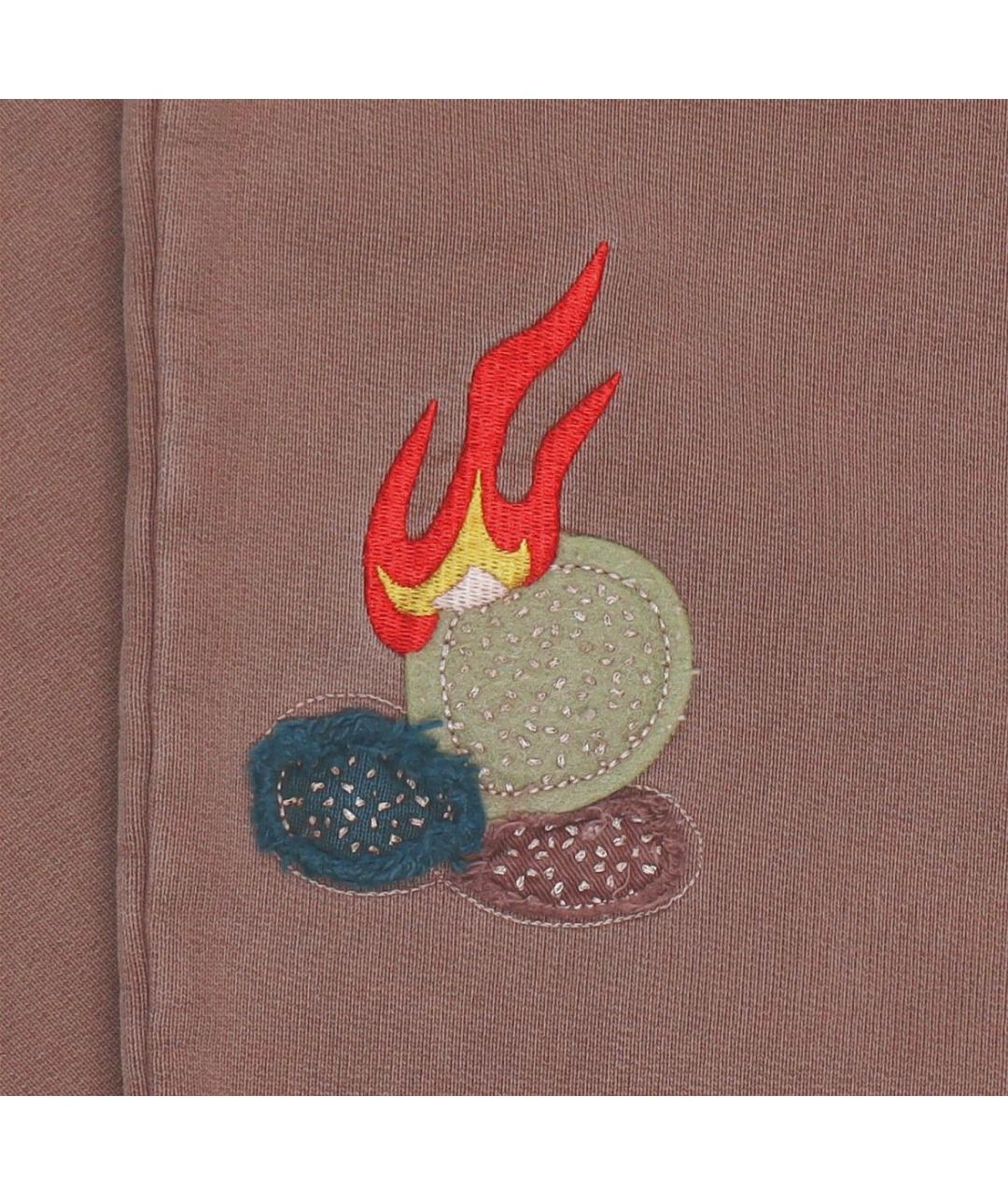 JORDAN Коричневые хлопковые повседневные брюки, фото 6