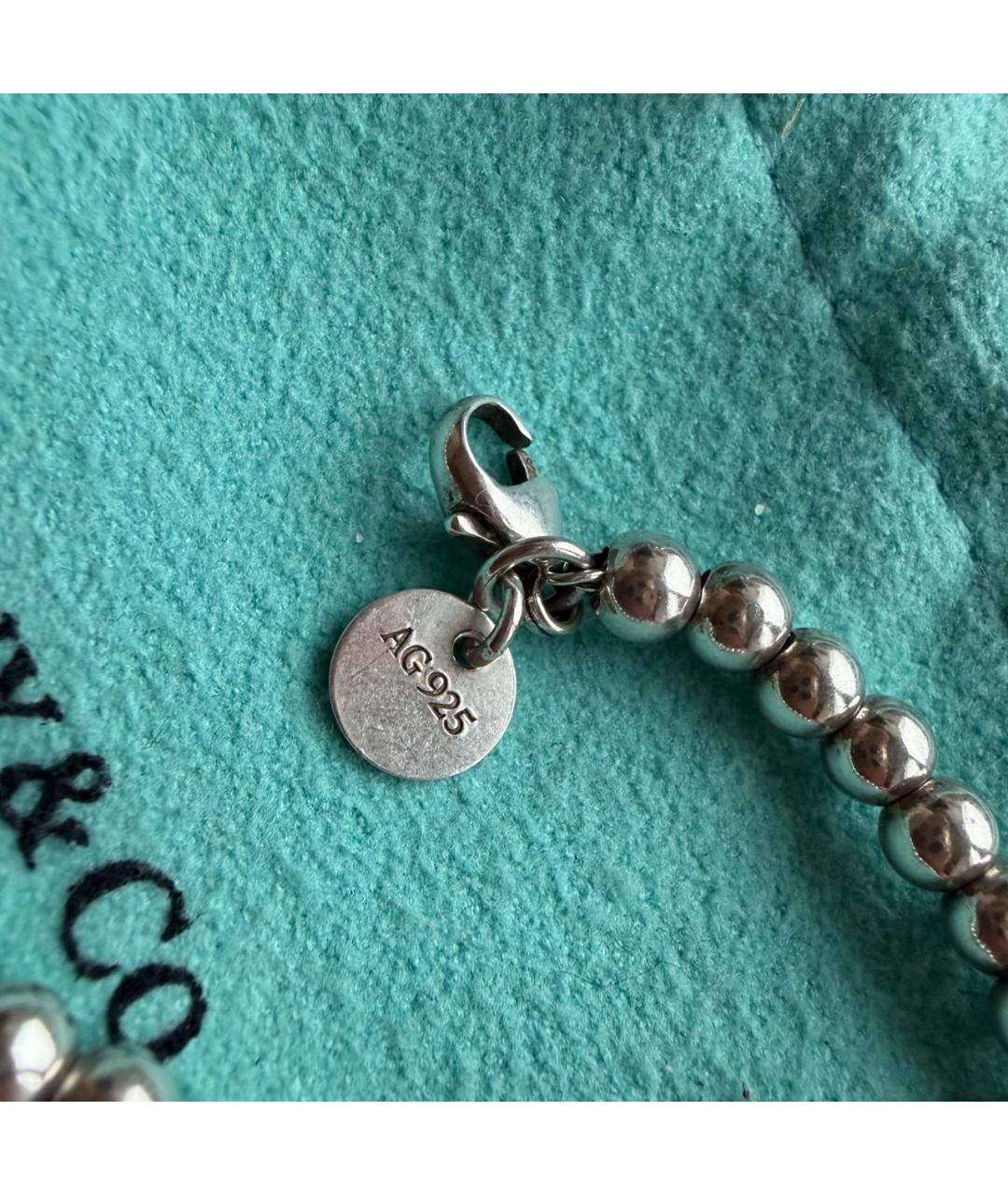 TIFFANY&CO Серебрянный серебряный браслет, фото 6