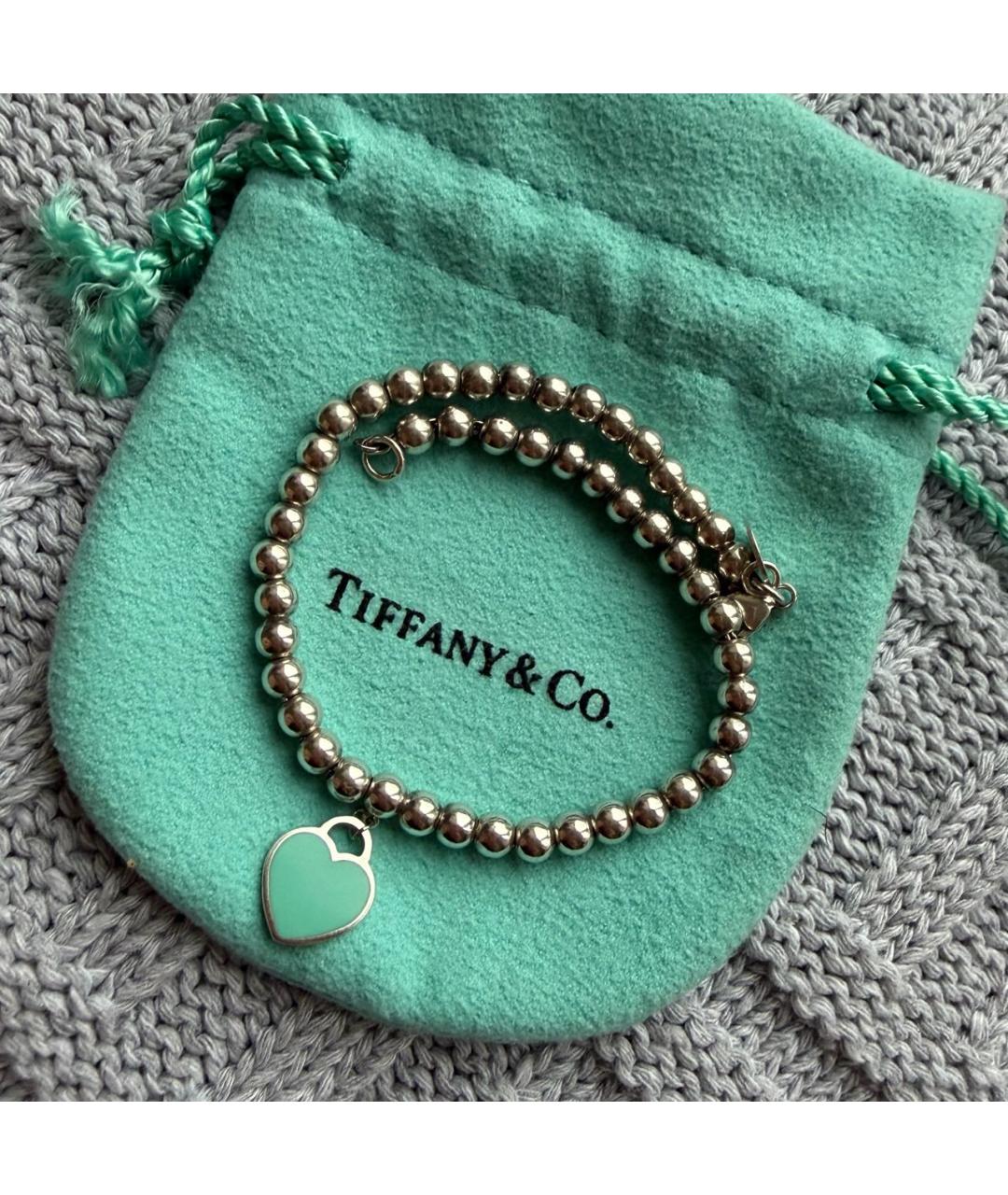 TIFFANY&CO Серебрянный серебряный браслет, фото 7