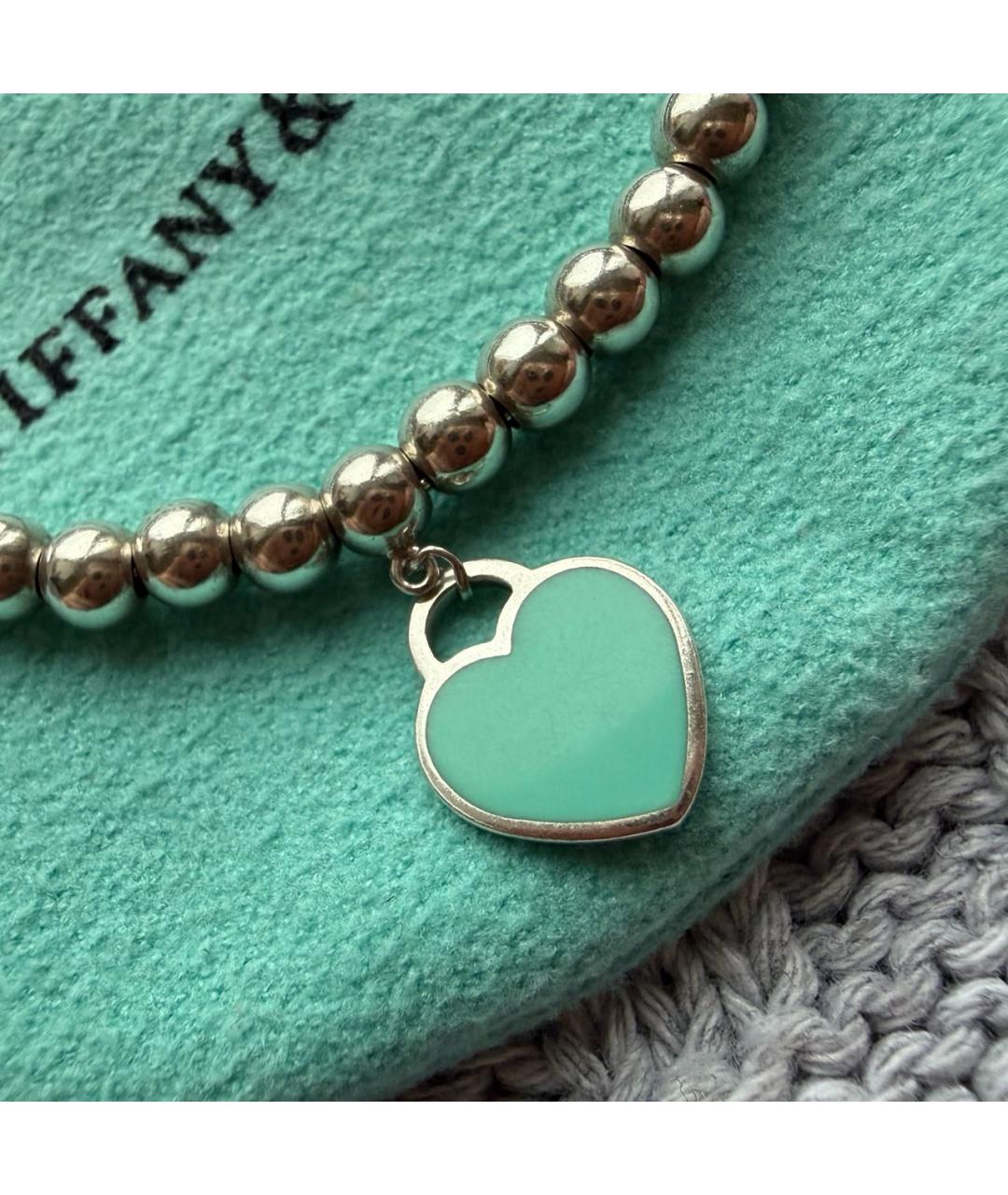 TIFFANY&CO Серебрянный серебряный браслет, фото 3