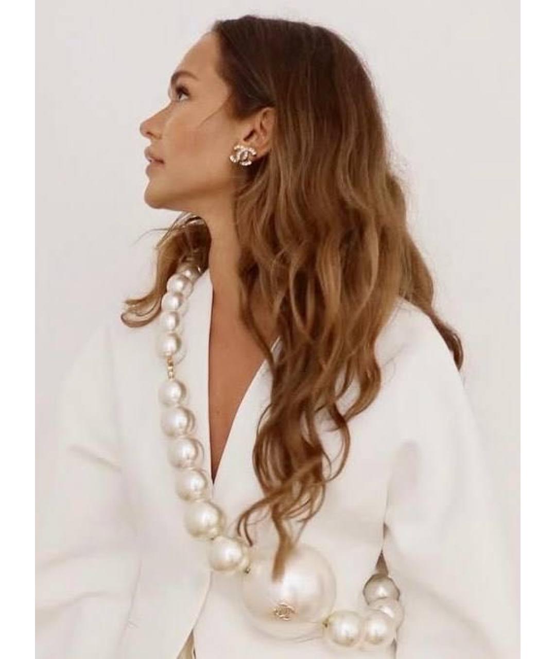 CHANEL Золотые металлические серьги, фото 5