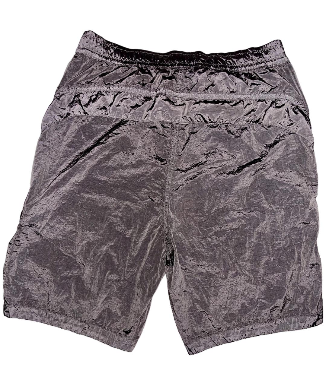 STONE ISLAND Серые полиамидовые шорты, фото 2