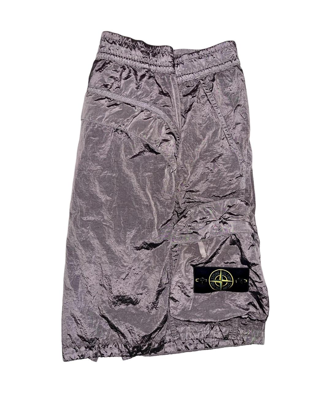 STONE ISLAND Серые полиамидовые шорты, фото 3