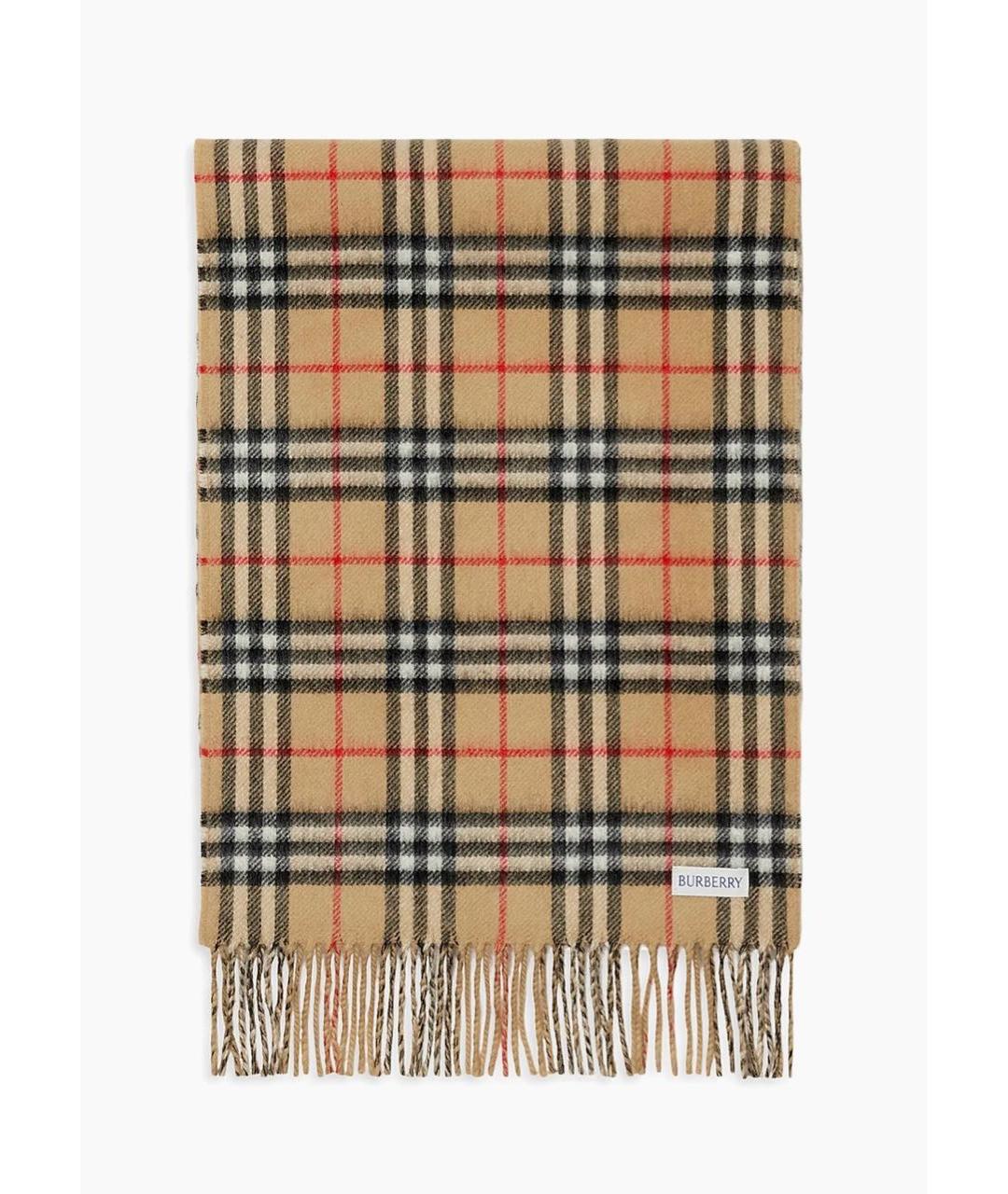 BURBERRY Бежевый кашемировый шарф, фото 2