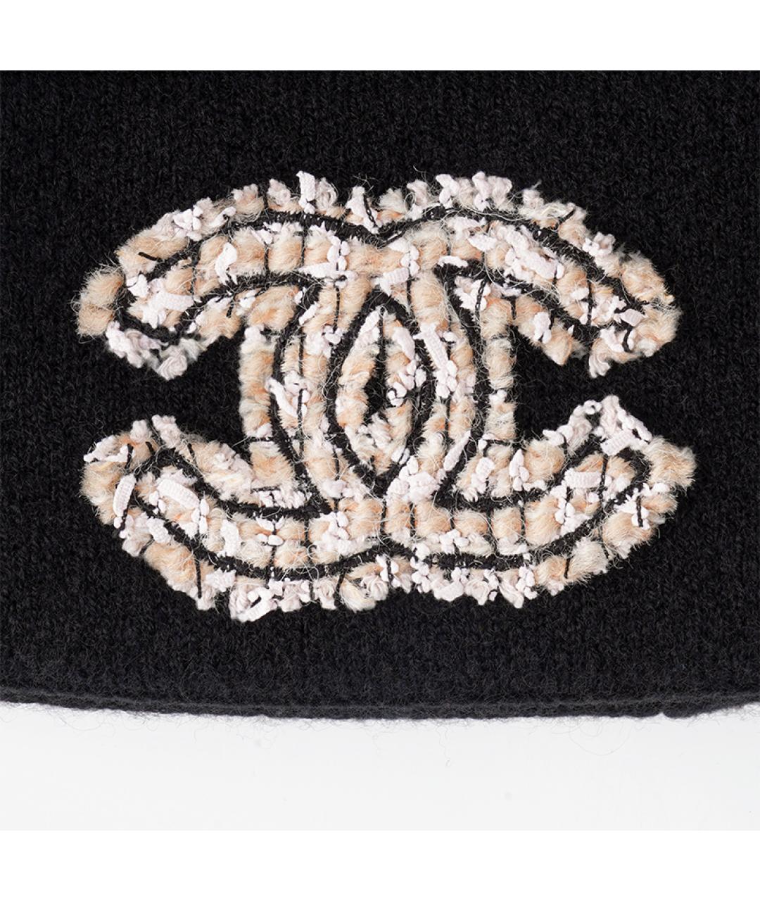 CHANEL Черная шапка, фото 3