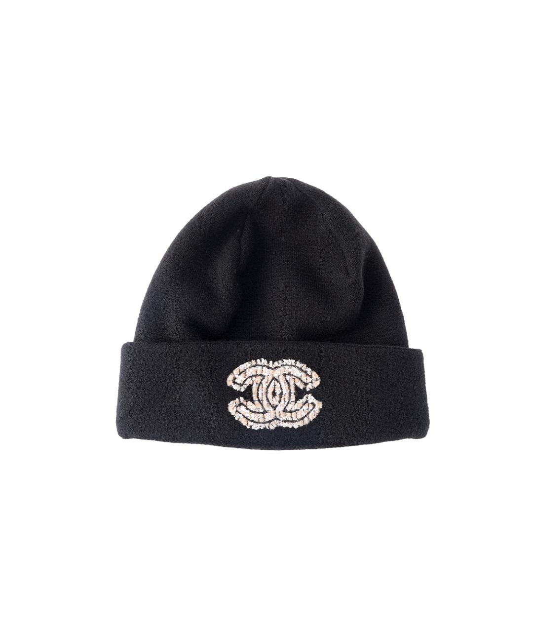 CHANEL Черная шапка, фото 1