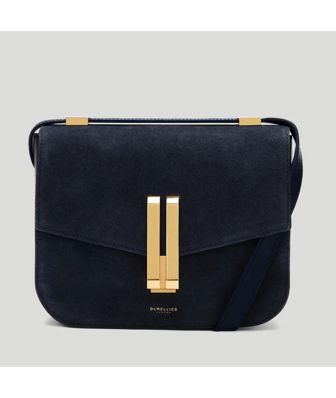 DEMELLIER Темно-синяя замшевая сумка через плечо, фото 5
