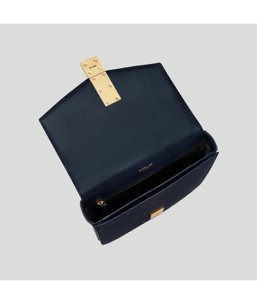 DEMELLIER Темно-синяя замшевая сумка через плечо, фото 3