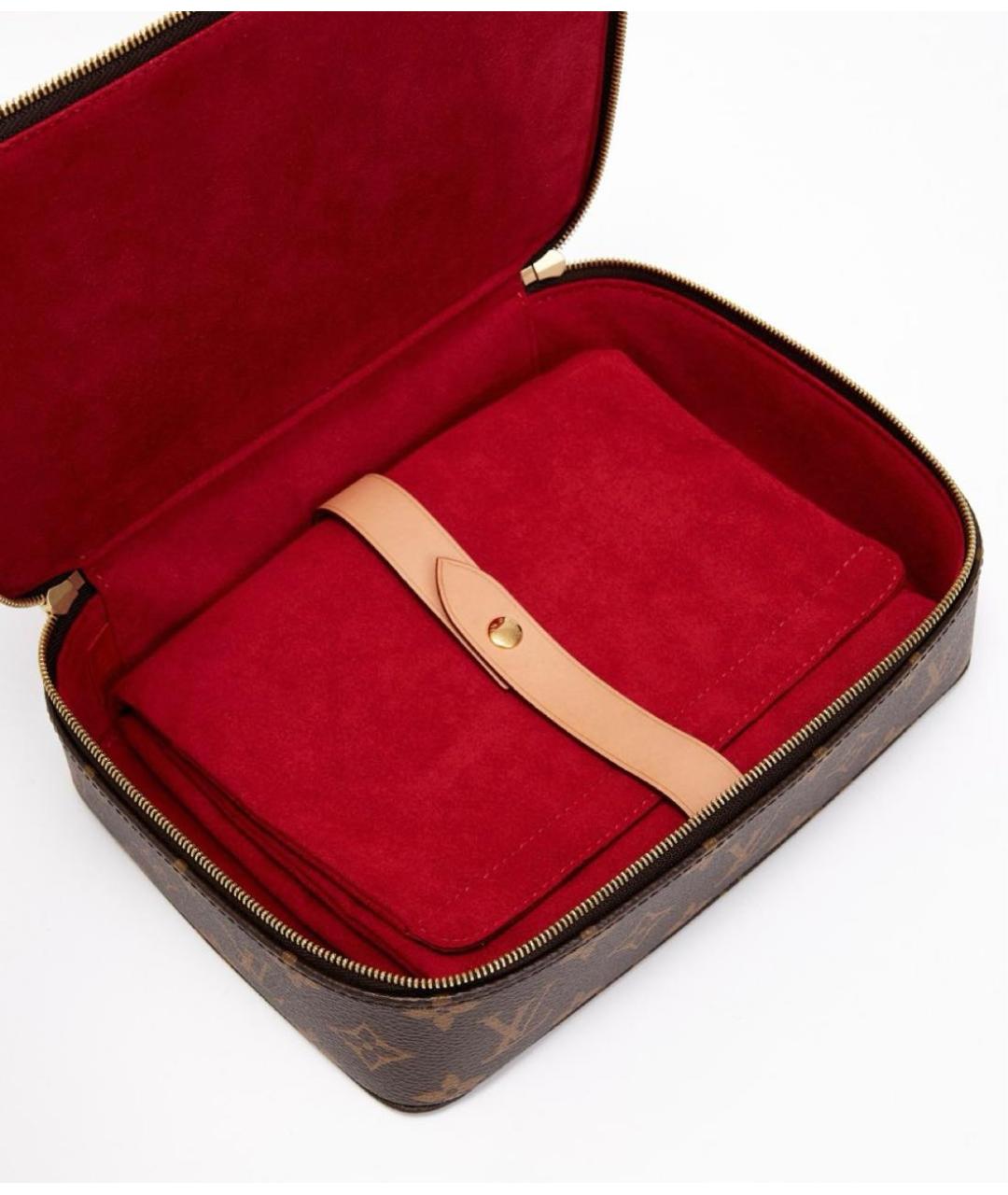 LOUIS VUITTON Коричневая косметичка, фото 4