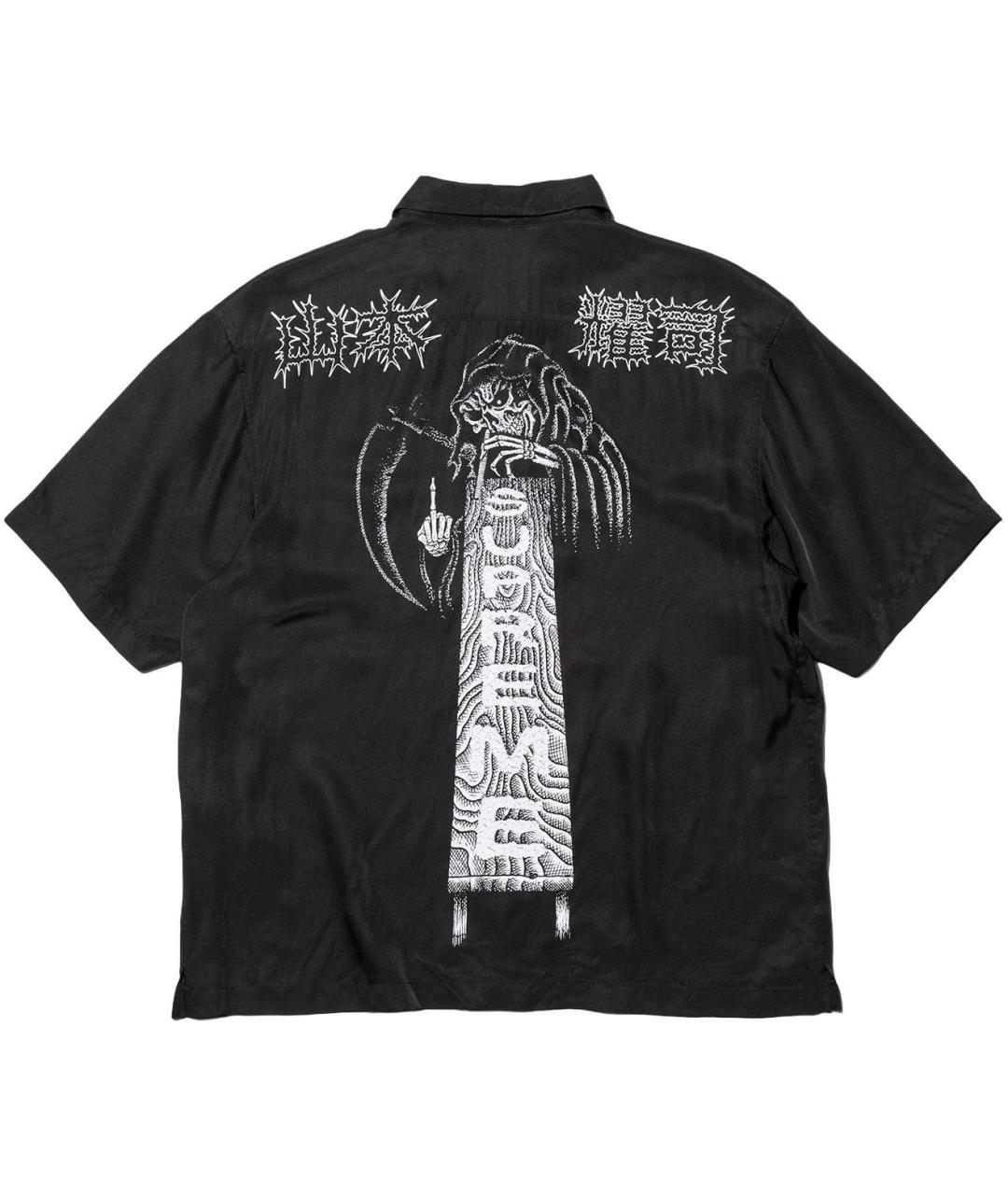 SUPREME Черная рубашка, фото 2