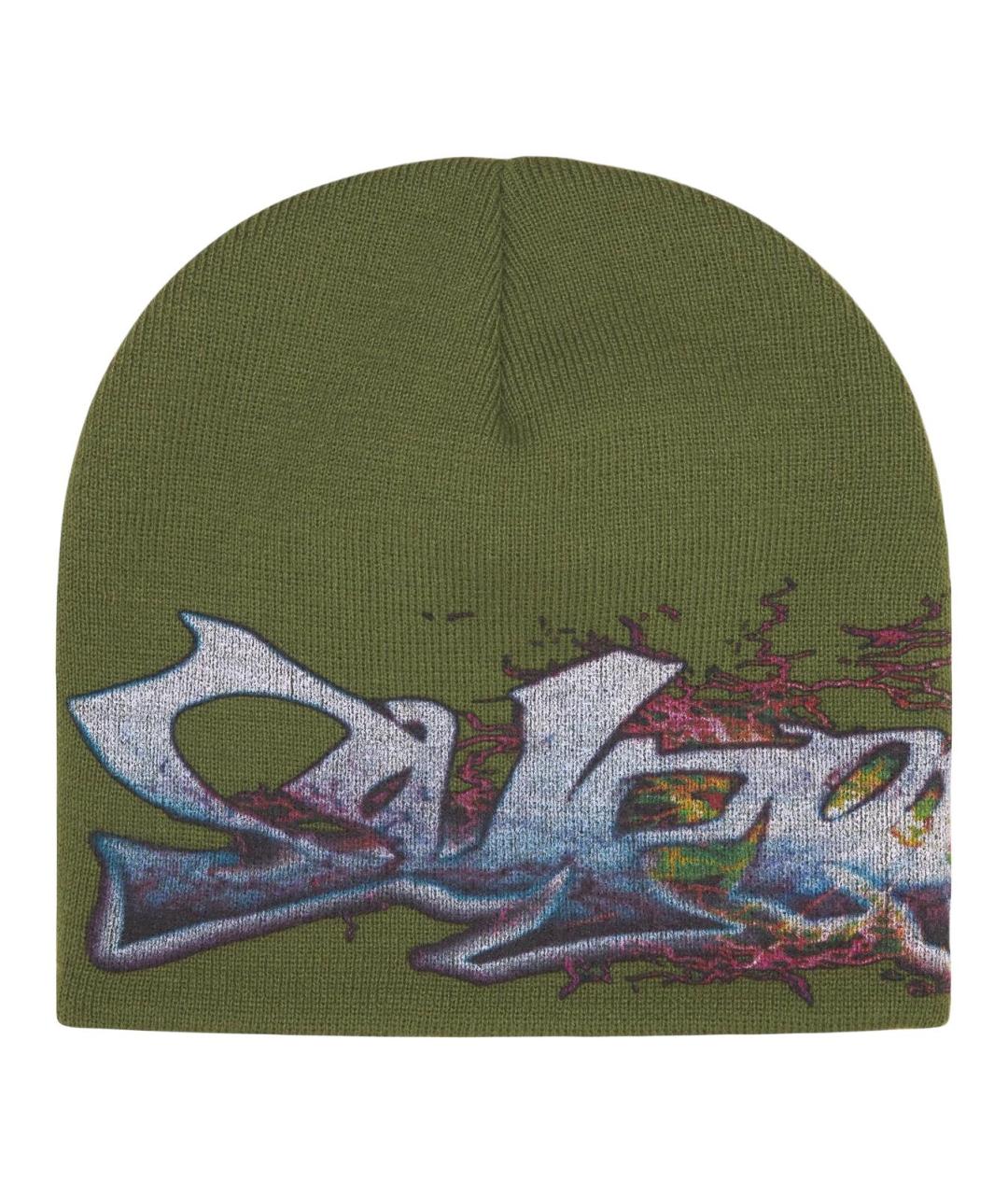SUPREME Зеленая синтетическая шапка, фото 2