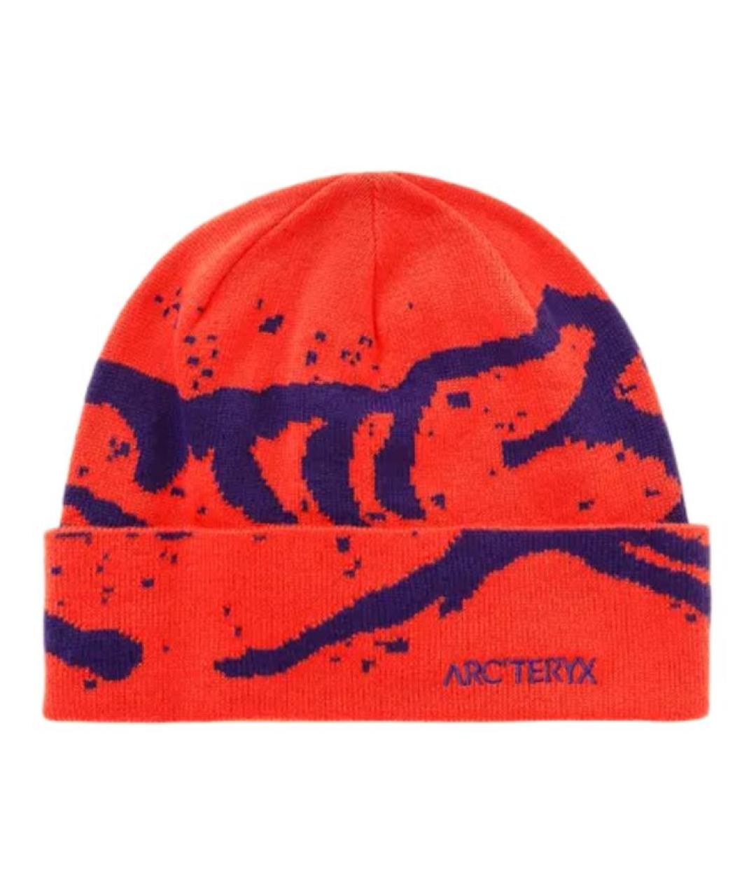 ARCTERYX Оранжевая синтетическая шапка, фото 2