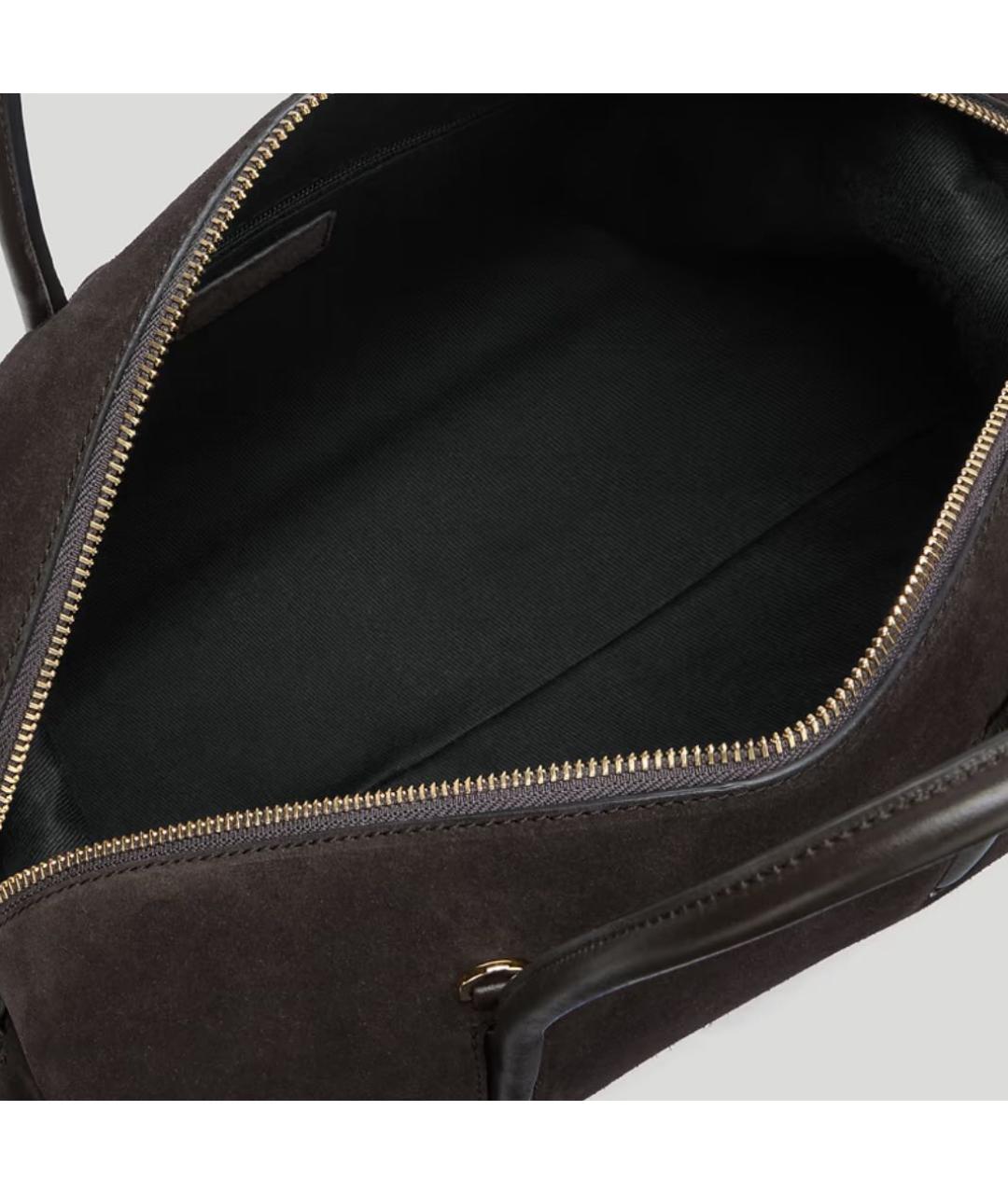 DEMELLIER Коричневая замшевая сумка тоут, фото 4