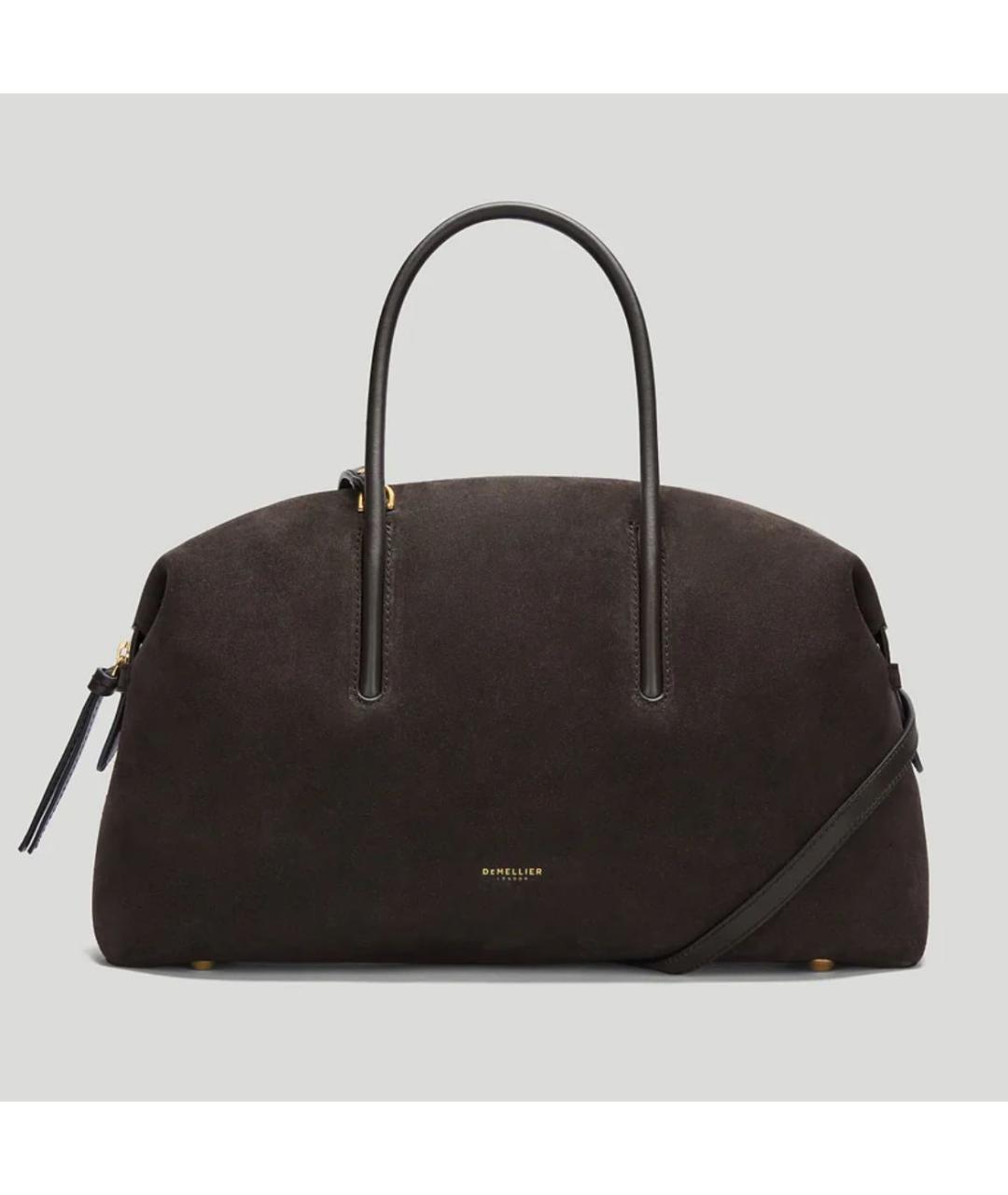 DEMELLIER Коричневая замшевая сумка тоут, фото 5