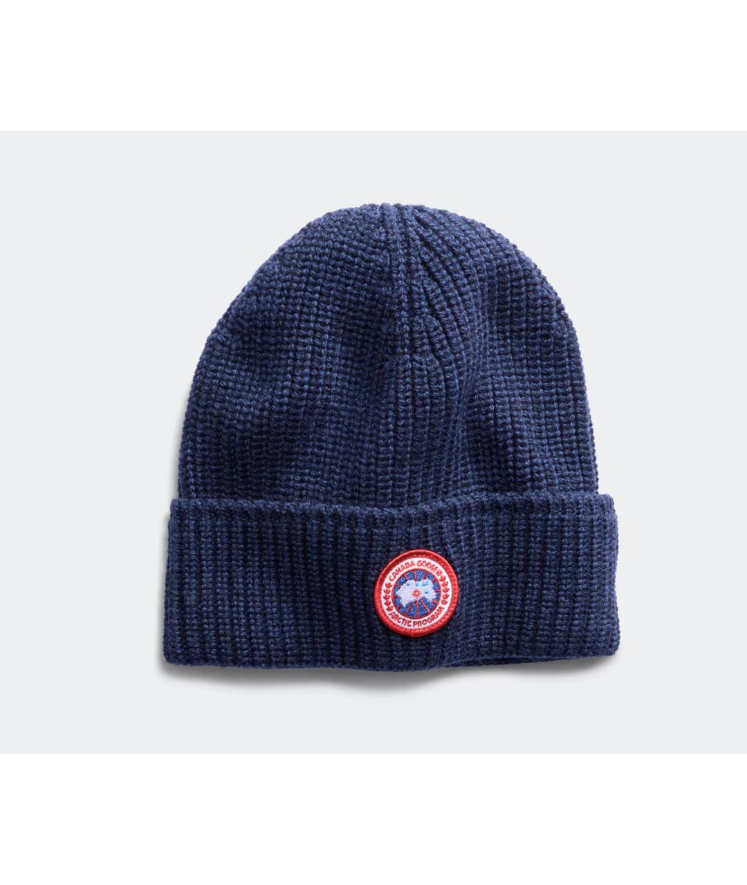CANADA GOOSE Темно-синяя шерстяная шапка, фото 4