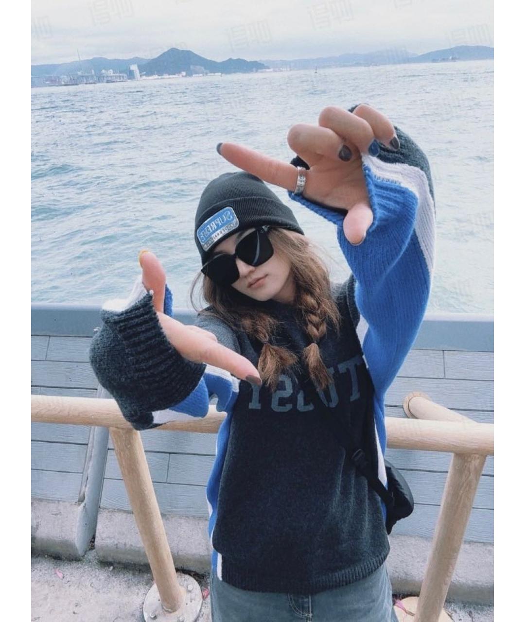 SUPREME Черная синтетическая шапка, фото 3