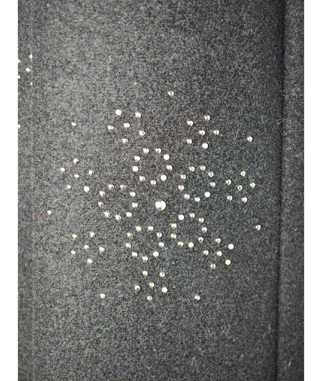 VICTOR AND ROLF Черное шерстяное пальто, фото 5