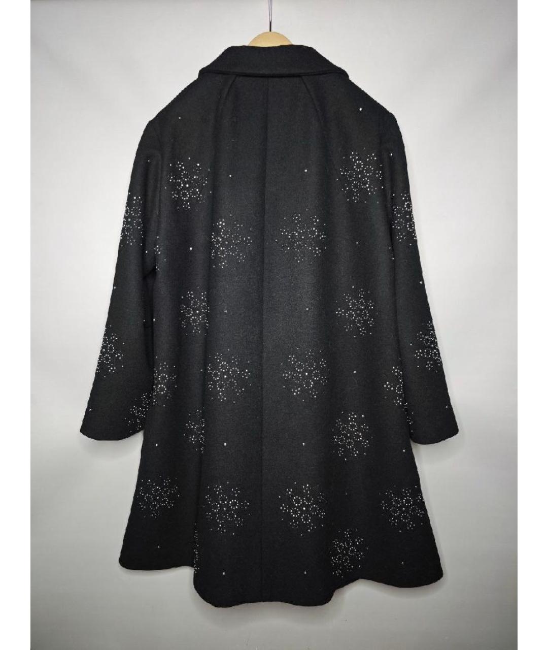 VICTOR AND ROLF Черное шерстяное пальто, фото 2