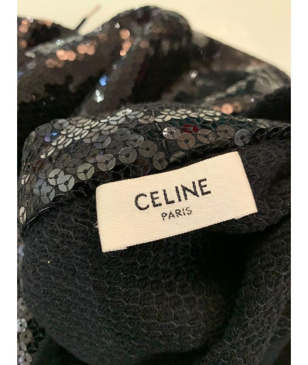 CELINE Черный хлопковый костюм с брюками, фото 5