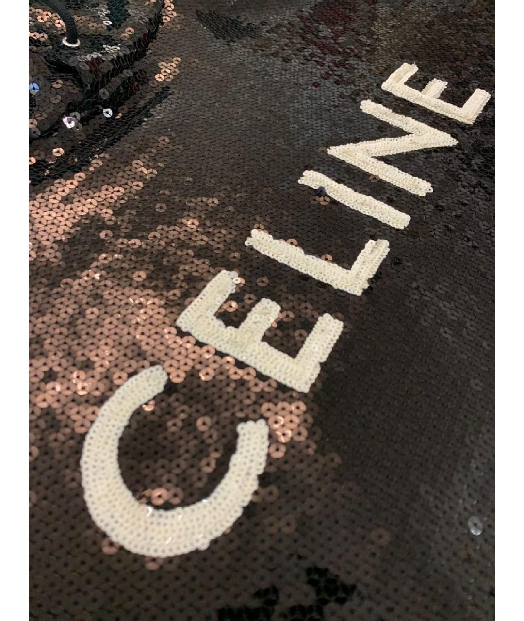 CELINE Черный хлопковый костюм с брюками, фото 4