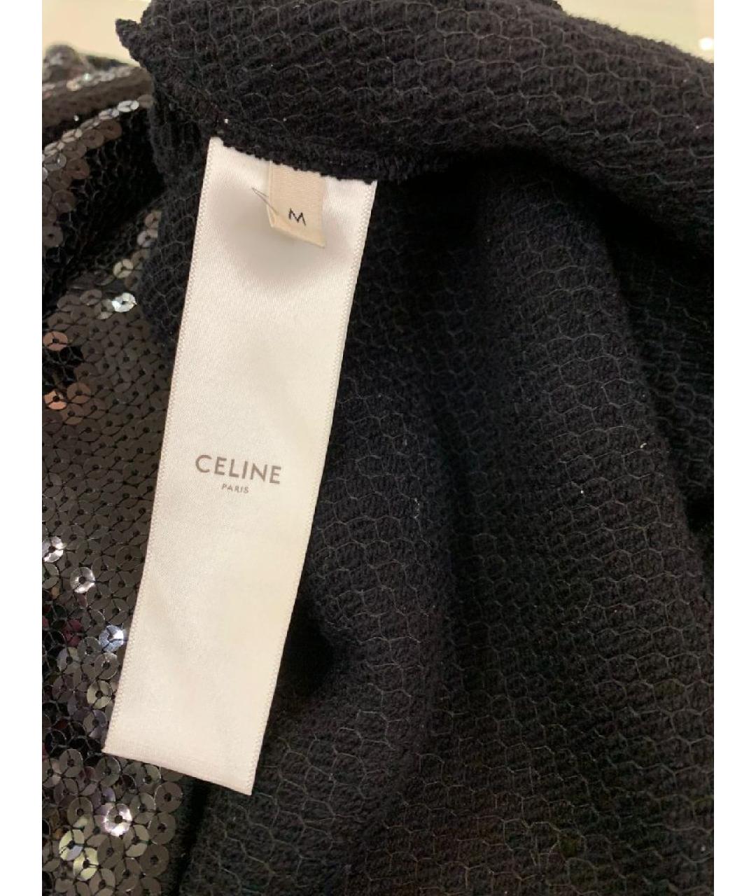 CELINE Черный хлопковый костюм с брюками, фото 6