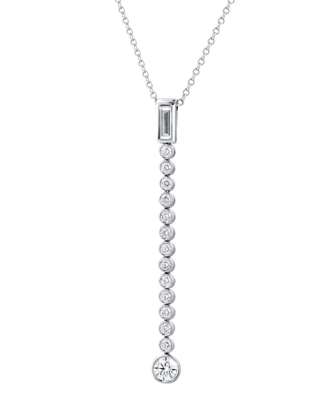 TIFFANY&CO Белая платиновая подвеска, фото 1