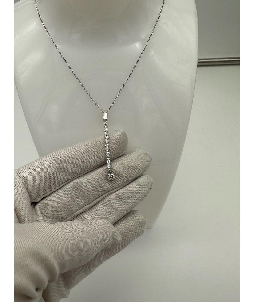 TIFFANY&CO Белая платиновая подвеска, фото 3