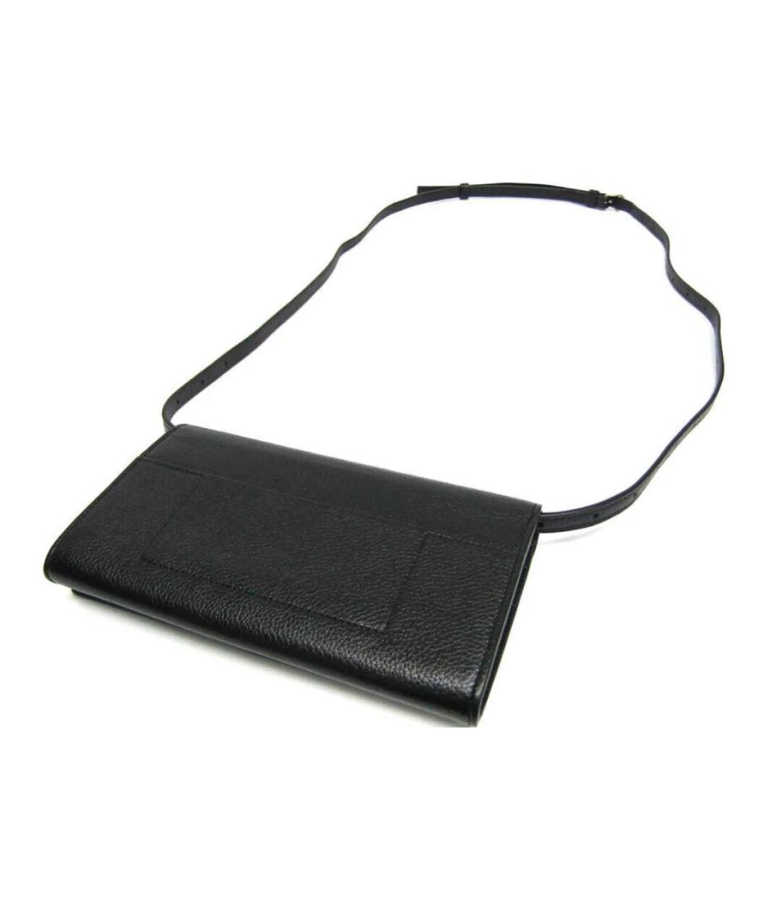 BALENCIAGA Черная кожаная сумка через плечо, фото 3