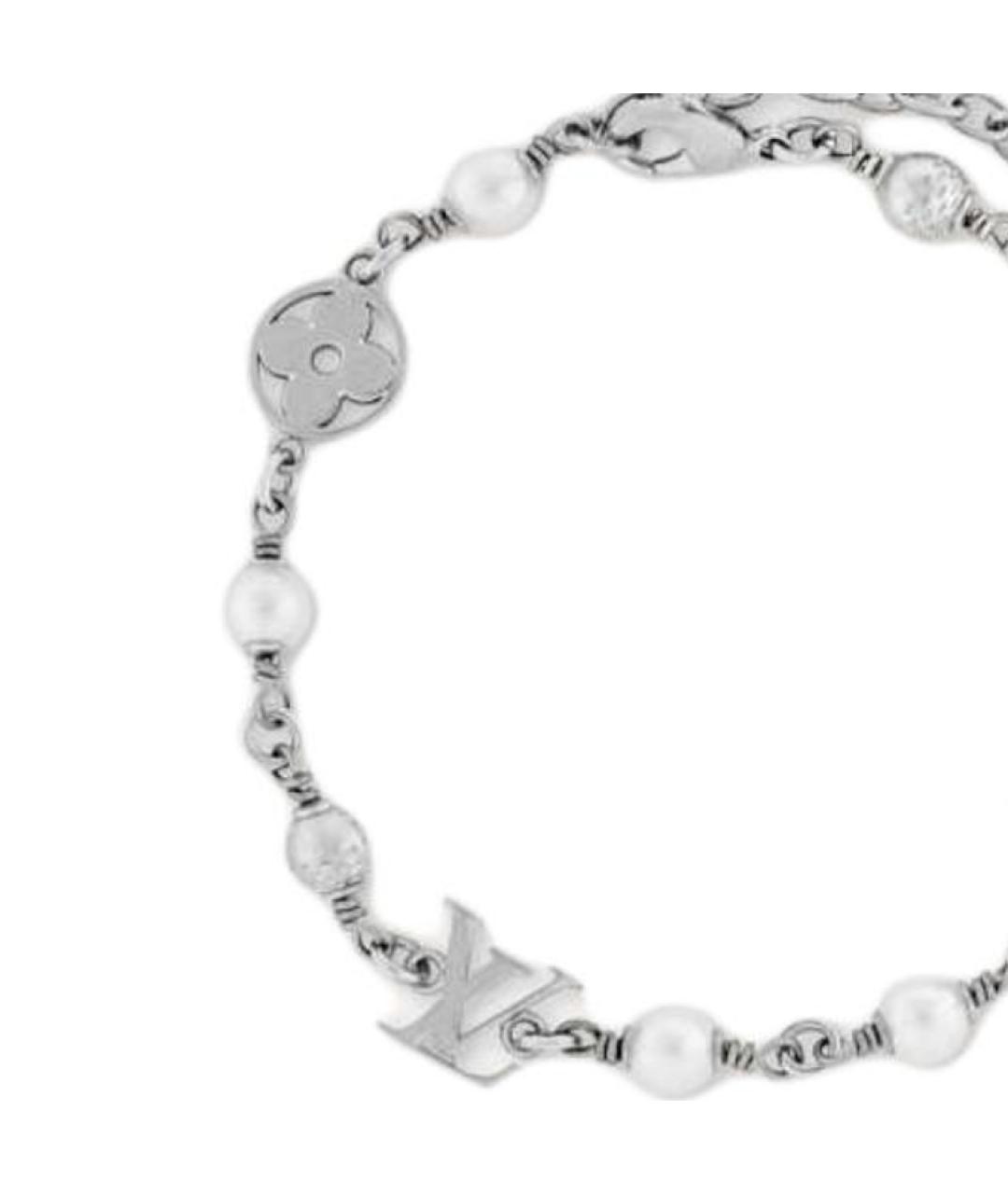 LOUIS VUITTON Серебрянный металлический браслет, фото 3