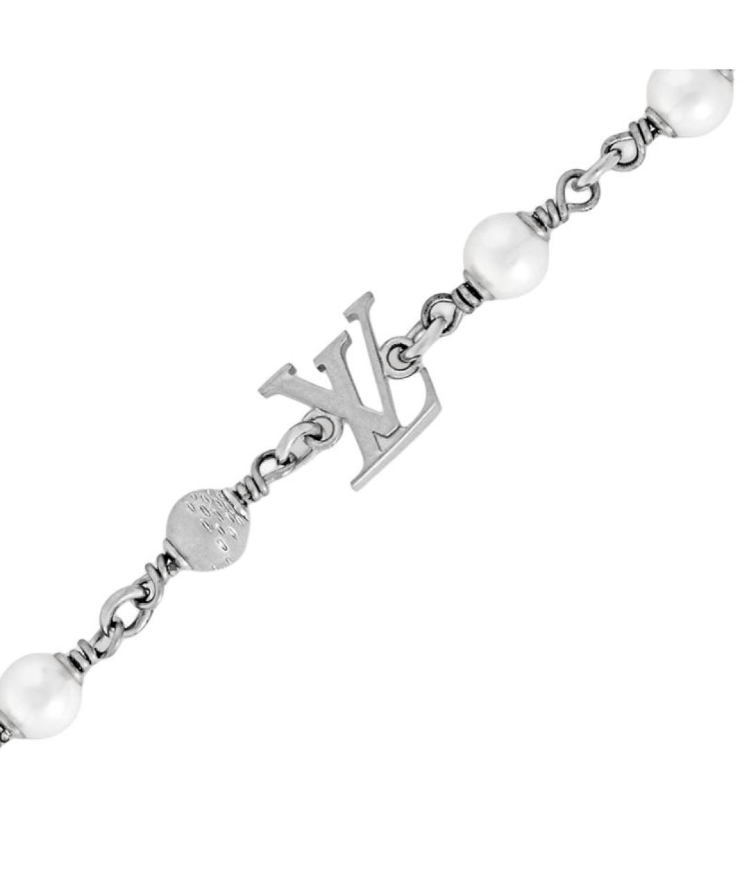 LOUIS VUITTON Серебрянный металлический браслет, фото 2