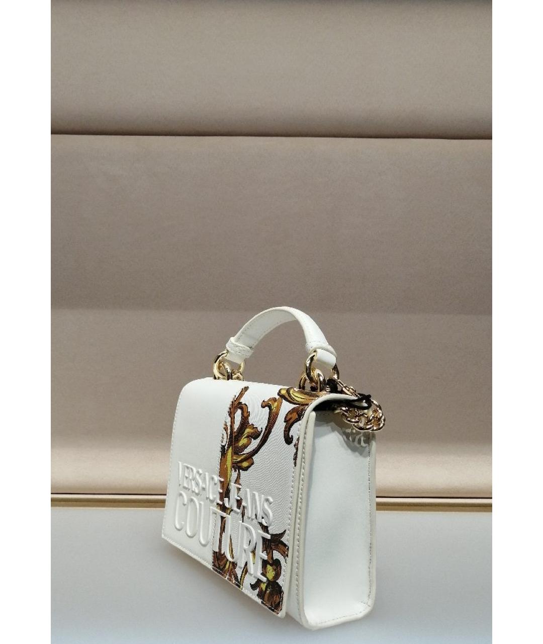 VERSACE JEANS COUTURE Мульти кожаная сумка с короткими ручками, фото 2