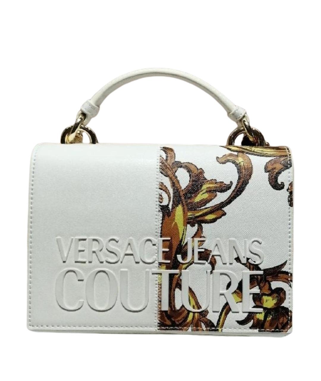 VERSACE JEANS COUTURE Мульти кожаная сумка с короткими ручками, фото 1