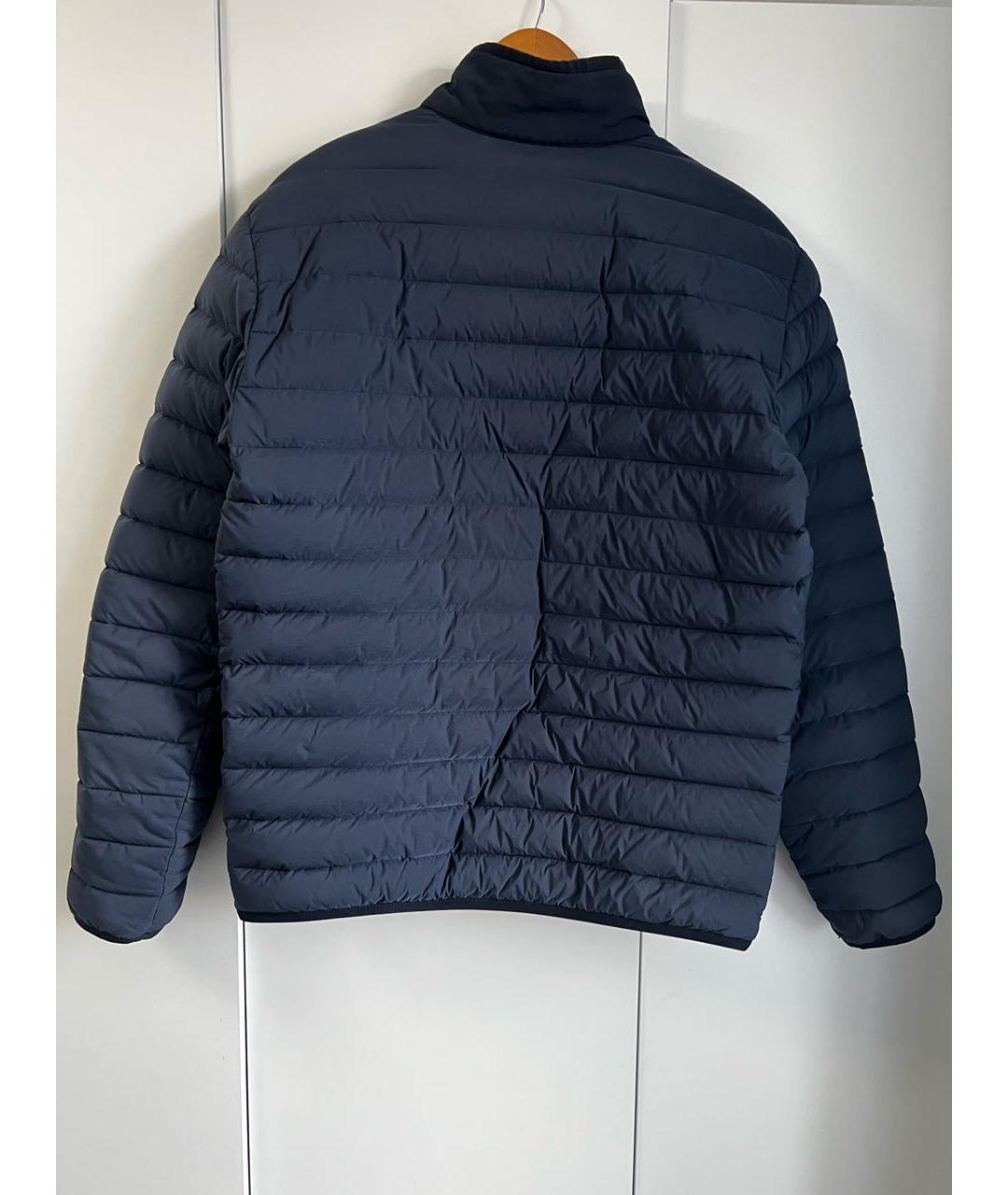 STONE ISLAND Темно-синий пуховик, фото 2