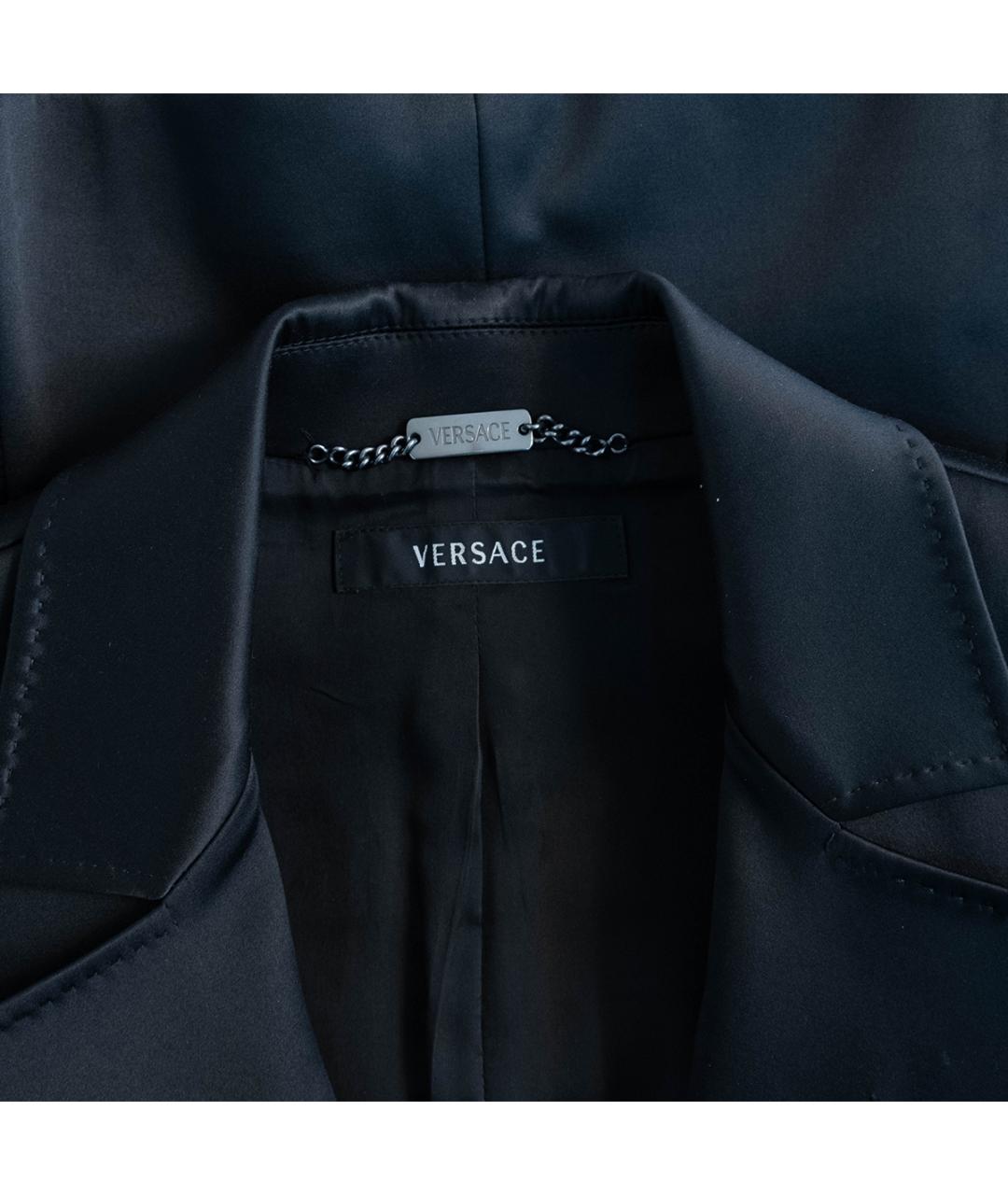VERSACE Черный хлопковый костюм с юбками, фото 8