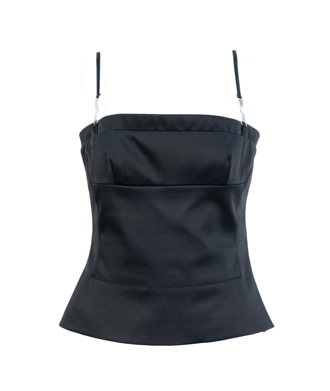 VERSACE Черный хлопковый костюм с юбками, фото 4