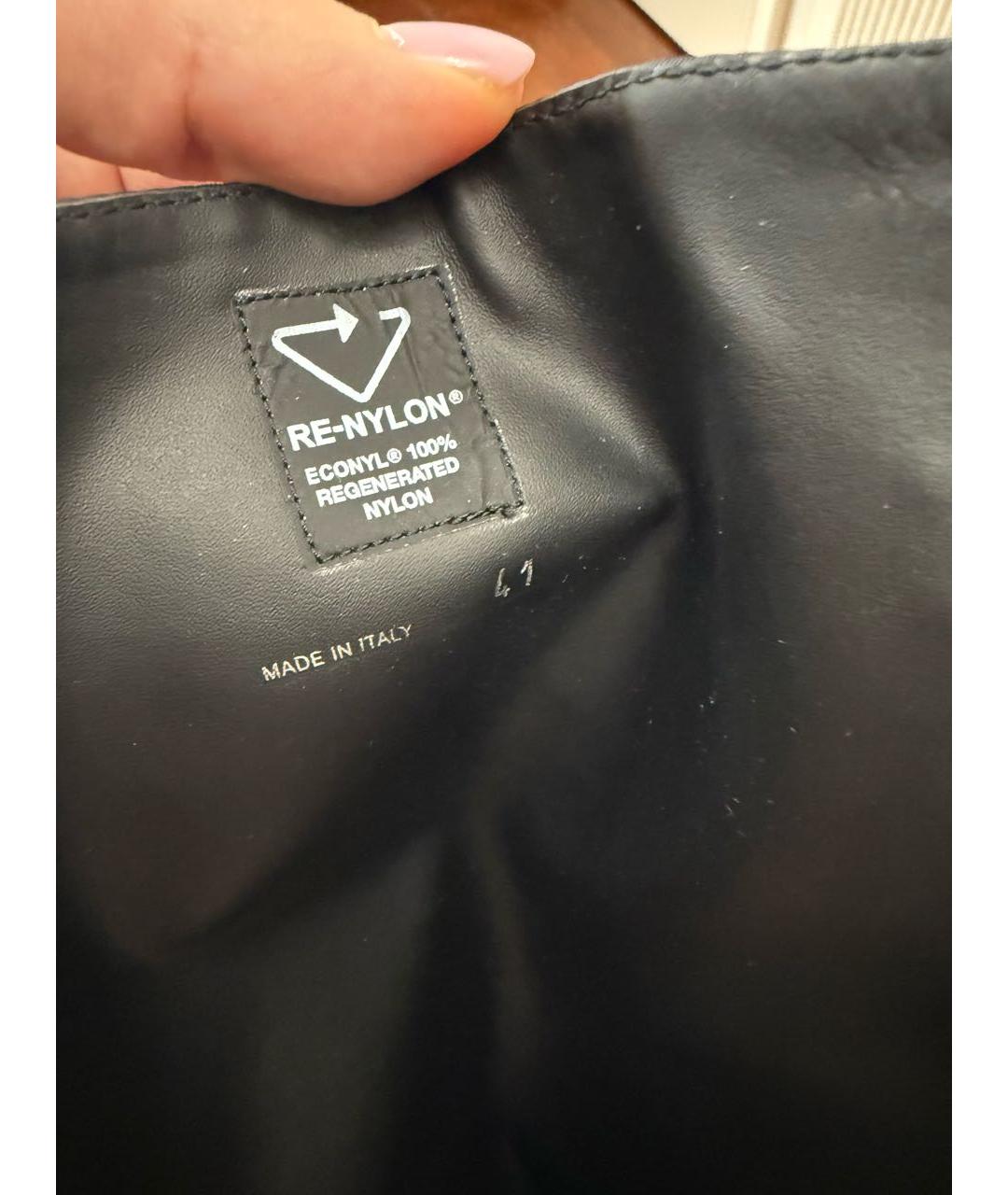 PRADA Черные кожаные сапоги, фото 5