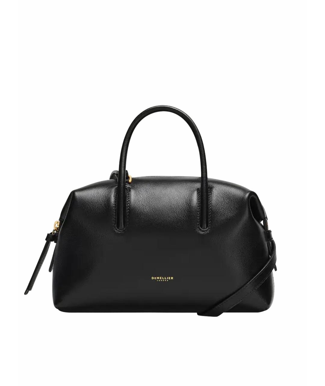 DEMELLIER Черная кожаная сумка с короткими ручками, фото 1