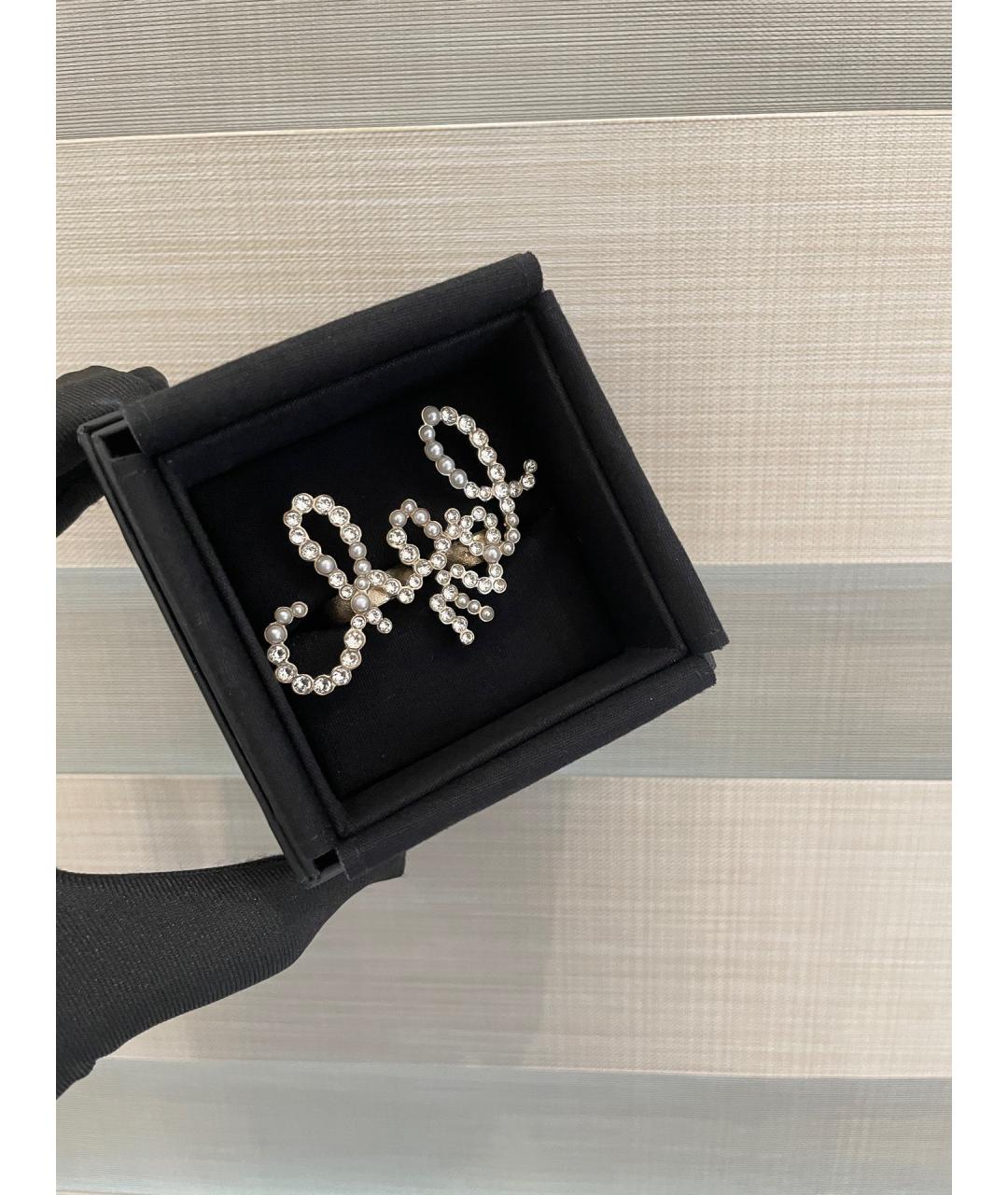 CHANEL Золотое металлическое кольцо, фото 4