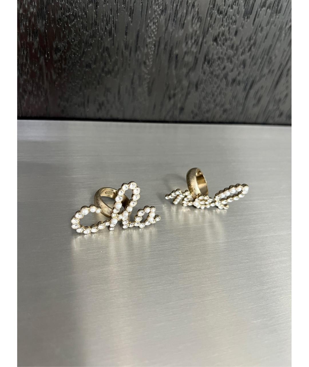 CHANEL Золотое металлическое кольцо, фото 2