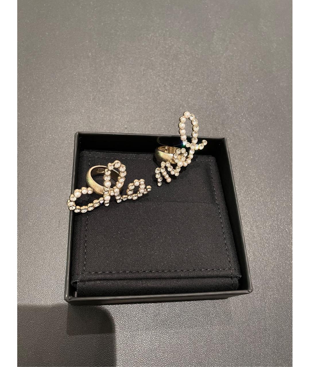 CHANEL Золотое металлическое кольцо, фото 6