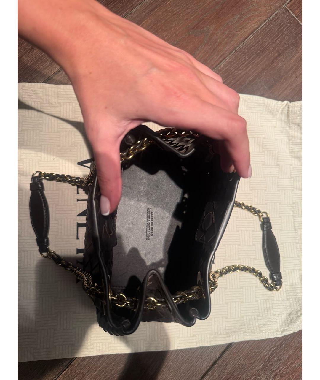 BOTTEGA VENETA Коричневая кожаная сумка через плечо, фото 4