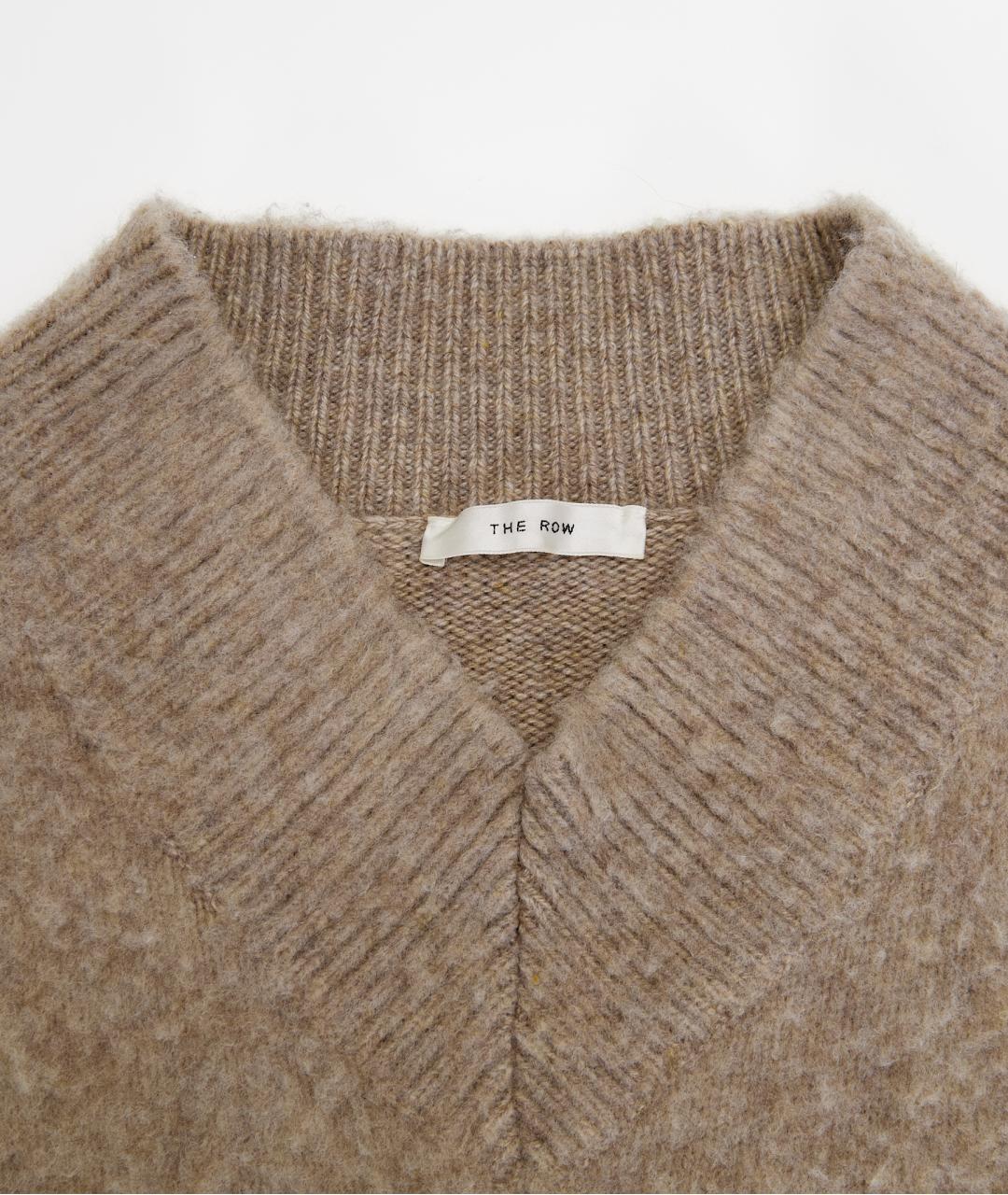 THE ROW Бежевый кашемировый джемпер / свитер, фото 4