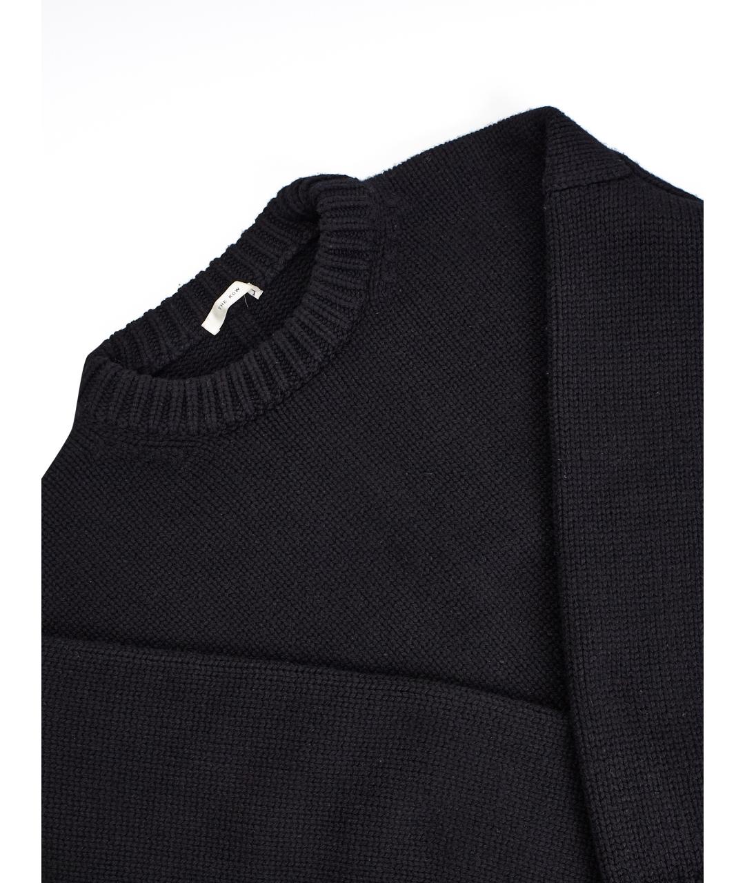 THE ROW Черный шерстяной джемпер / свитер, фото 9